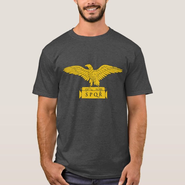 Camiseta emblema do SPQR Eagle Empire (Frente)
