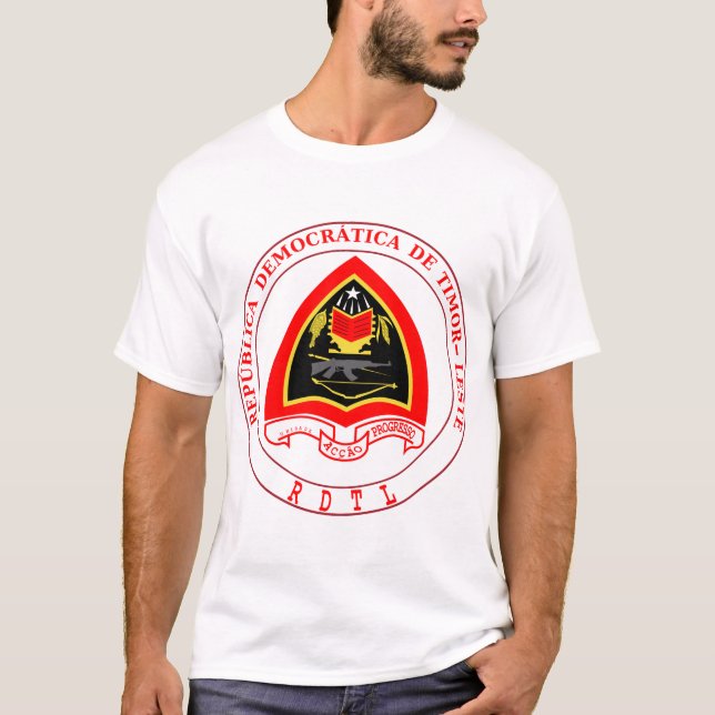 Camiseta emblema do tempo leste (Frente)