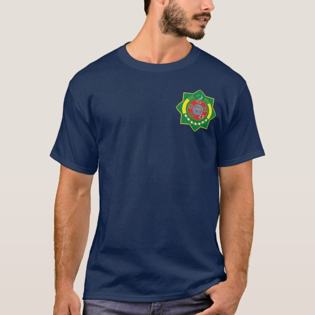 Camiseta Emblema do Turquemenistão (Frente)