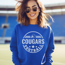 Emblema Personalizado de Time de Futebol Azul Cozy