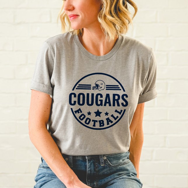 Camiseta Emblema Personalizado de Time de Futebol Azul-Mari (Criador carregado)