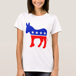 Camiseta Emblema Político do Partido Democrático (Donkey)