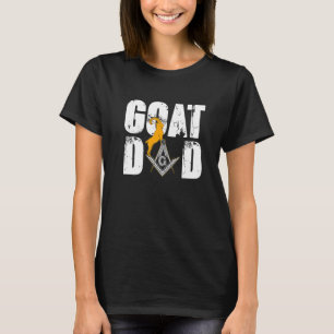 Camiseta Emblema Quadrado de Bode Pedreiros Livres Pai do B
