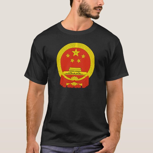 Camiseta Emblema República Popular da China (Frente)