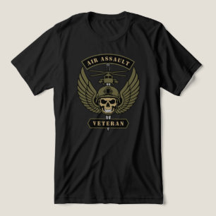 Camiseta Emblema Tático Veterano de Assalto Aéreo