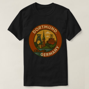 Camiseta Emblema Urbano Alemão de Dortmund