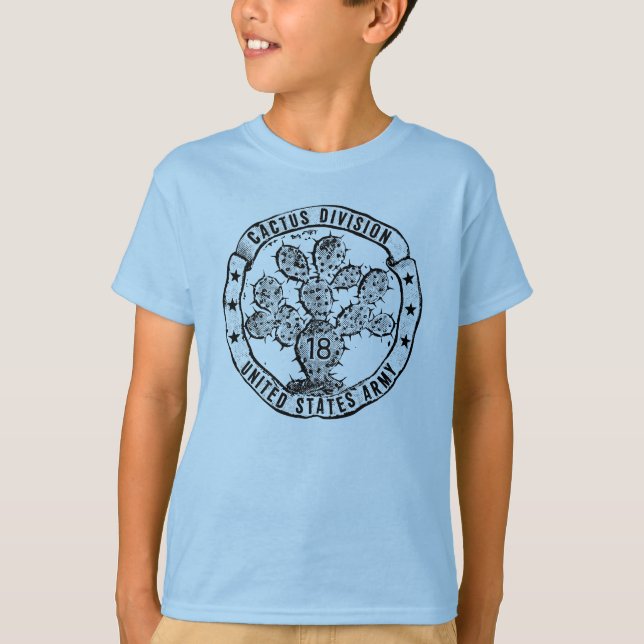 Camiseta Emblema Vintage Divisão Cactus (Frente)