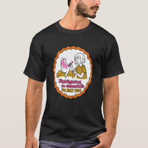 Camiseta Emblema Vintage Gato Destaque Prioridade Próximo A