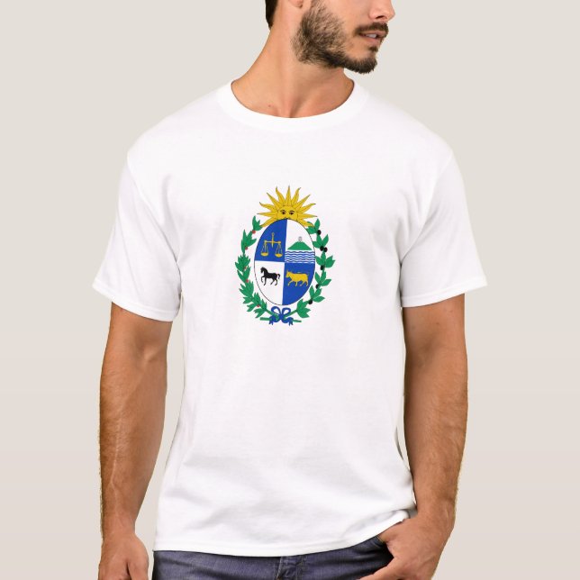 Camiseta emblemas do Uruguai (Frente)