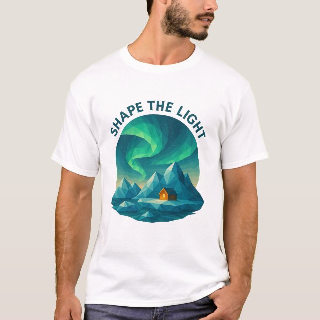 Camiseta Emblemática Aurora Mountain Shape The Lig (Frente)