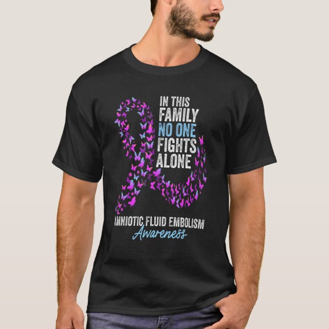 Camiseta Embolismo de Fluido Amniótico Sensibilização Mês B (Frente)