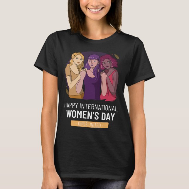 Camiseta Embrace Equidade Dia Internacional da Mulher Forte (Frente)