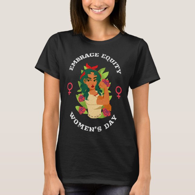 Camiseta Embrace Equity Happy International Women s Day Cha (Frente)