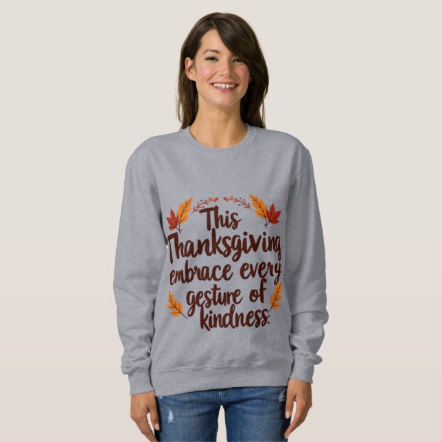 Camiseta Embrace Kindness This Thanksgiving | Inspirational (Frente Completa)