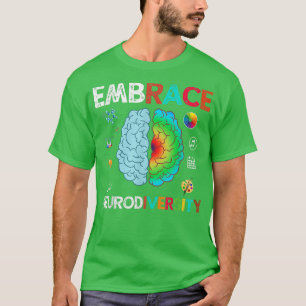 Camiseta Embrace Neurodiversity Brain Embrace ADHD Autism 6
