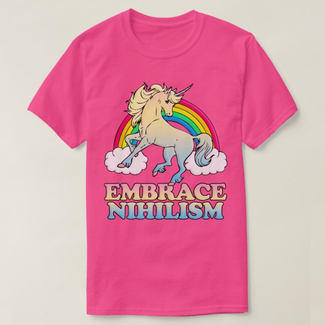 Camiseta Embrace Nihilismo Memes Niilistas Humor Escuro (Frente do Design)