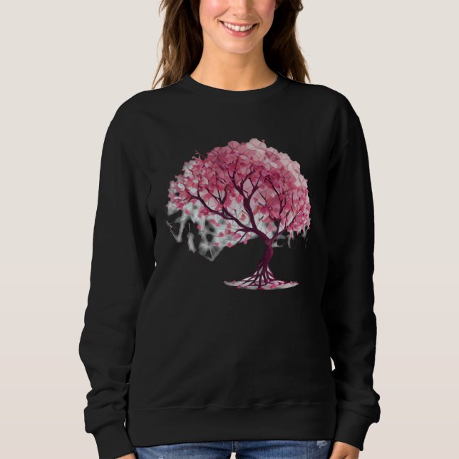 Camiseta Embrace Spring with a Unique Cherry Blossom Geomet (Frente)