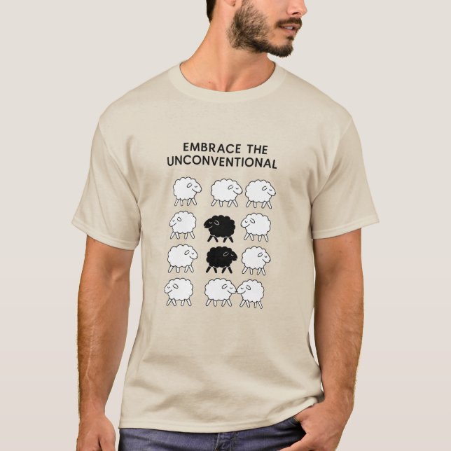 Camiseta Embrace the Unconventional – Diseño Minim (Frente)