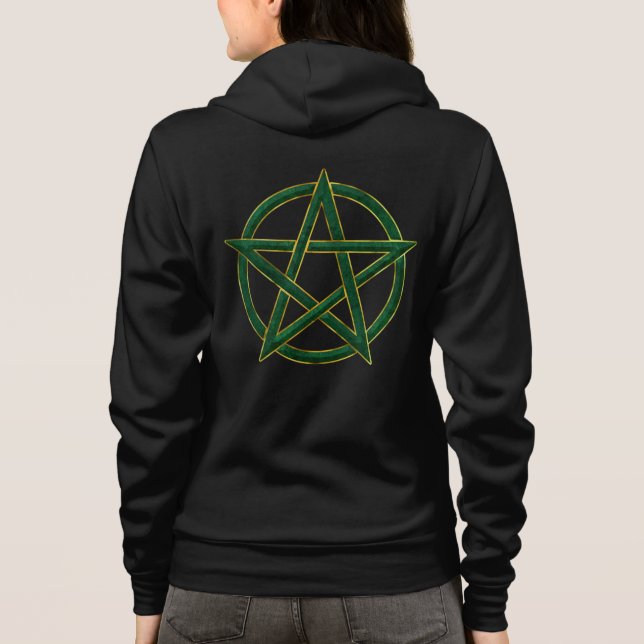 Camiseta Embraço da Natureza: Emerald Pentagram (Verso)