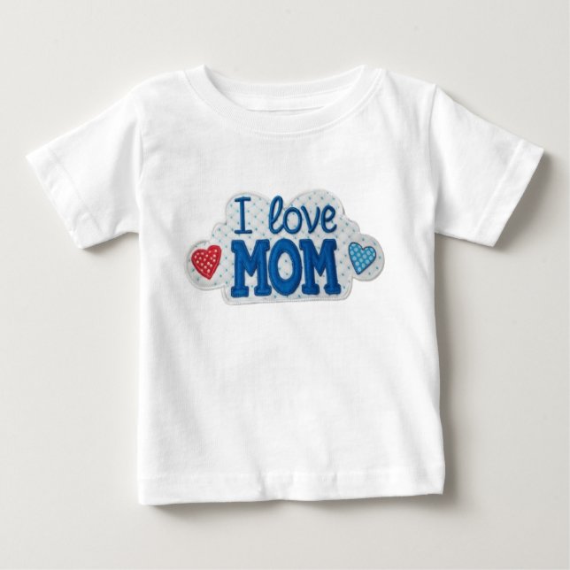 Camiseta Embroidered Love for Mom (Frente)