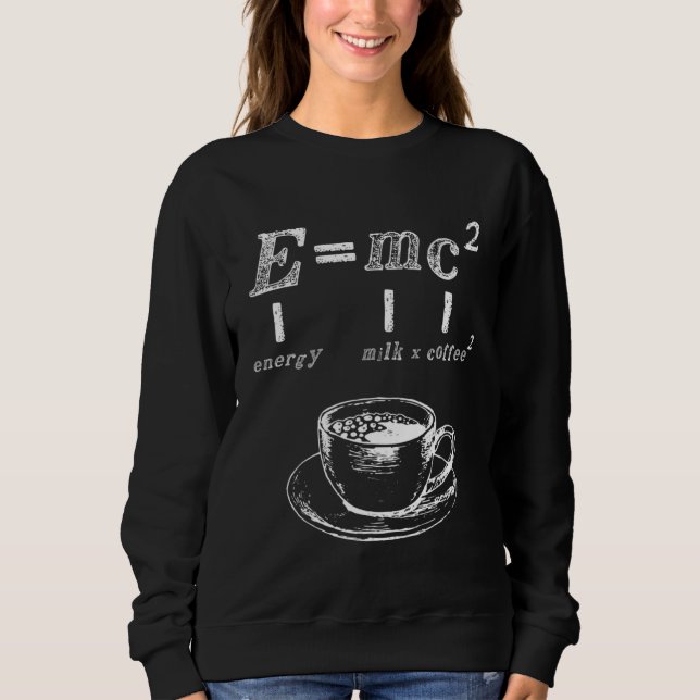 Camiseta Emc2  Science Coffee Energy Milk Nerd Physics  1 (Frente)