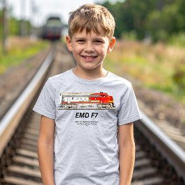 Camiseta EMD F7 Santa Fe Warbonnet Diesel Locomotive.