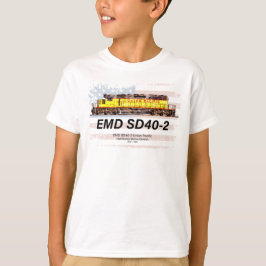 Camiseta EMD SD40-2 Locomotiva Diesel. bandeira americana