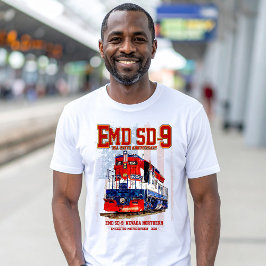 Camiseta EMD SD-9 Locomotive USA 250th Anniversary Livery