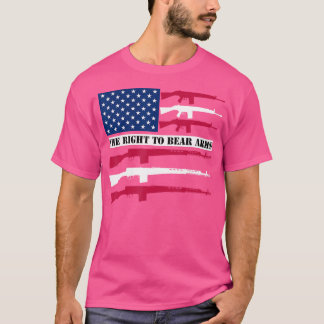 Camiseta Emenda do segundo American Flag Gun