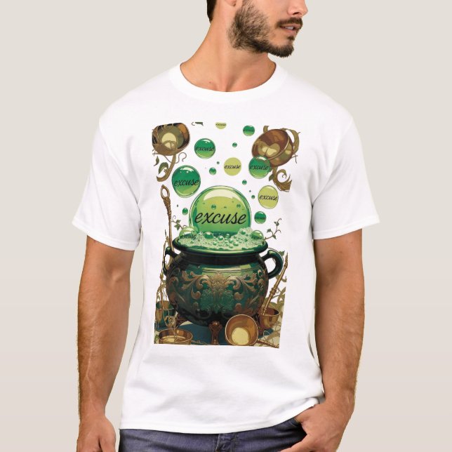 Camiseta Emerald Excuses Cauldron Graphic Tee (Frente)