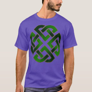 Camiseta Emerald Green Celtic Gaelic Knot Para Ruas