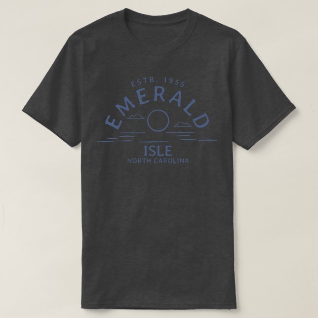Camiseta Emerald Isle NC (Frente do Design)