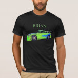 Camiseta Emerald Roadrunner of the Verdant Horizon<br><div class="desc">Emerald Roadrunner of the Verdant Horizon captures the dynamic spirit of a sleek green car gliding through open space. Its vibrant color reflects energy, freshness, and a sense of freedom, while the smooth lines and polished surface evoke motion even at rest. This concept blends nature‑inspired tones with modern automotive elegance,...</div>