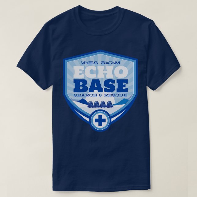 Camiseta Emergência de Pesquisa Básica de Eco (Frente do Design)