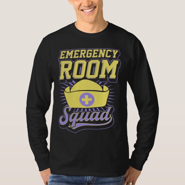 Camiseta Emergency Room Squad Matching ER Nurse Crew  1 (Frente)