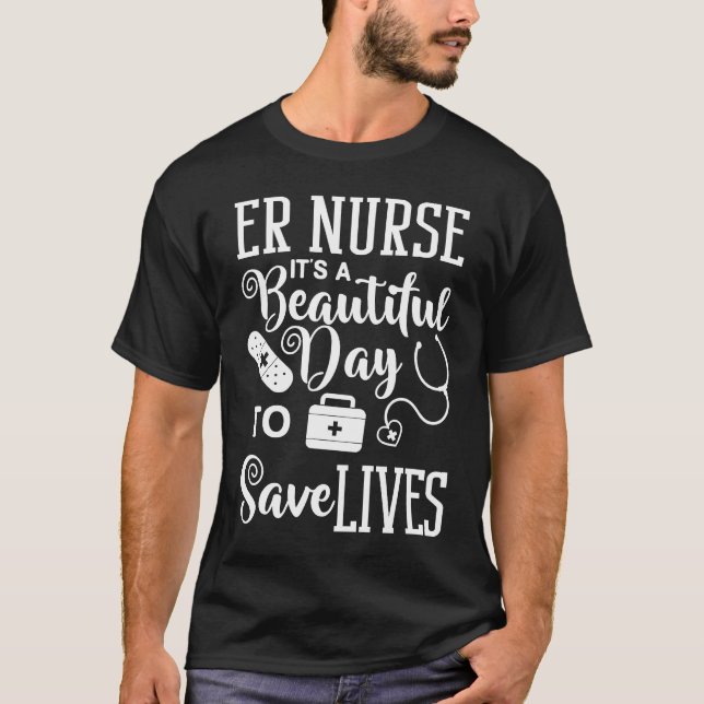 Camiseta Emergency Room Technician ER Nurse Hospital Depart (Frente)