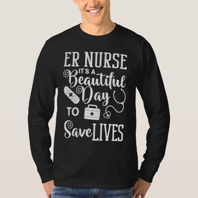 Camiseta Emergency Room Technician ER Nurse Hospital Depart (Frente)