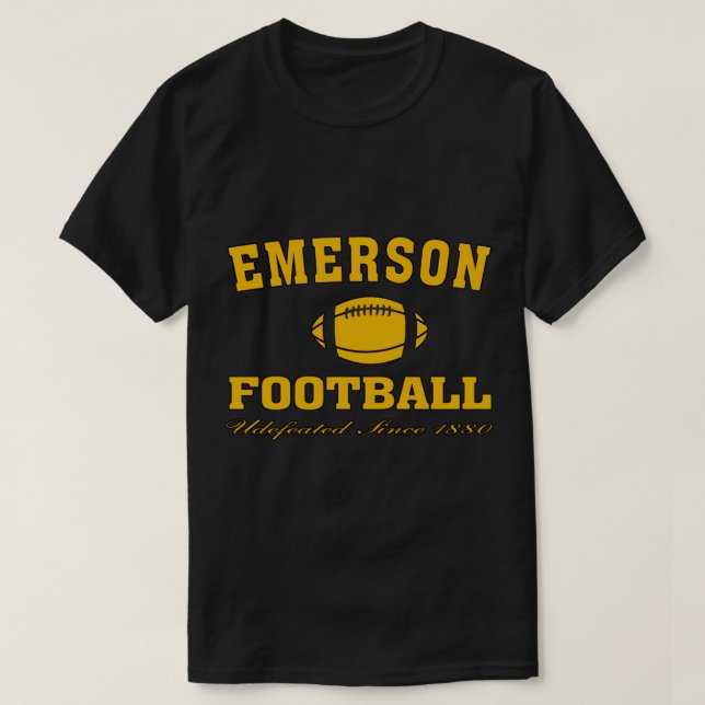 Camiseta EMERSON FOOTBALL futebol universitário não derrota (Frente do Design)