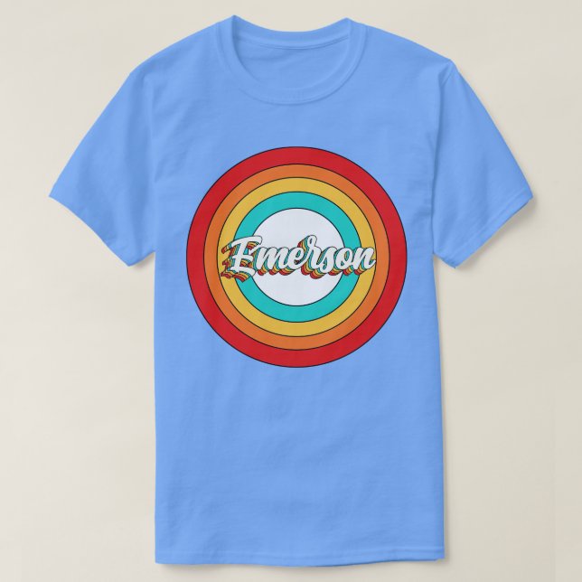 Camiseta Emerson Name Shirt Vintage Emerson Circle (Frente do Design)