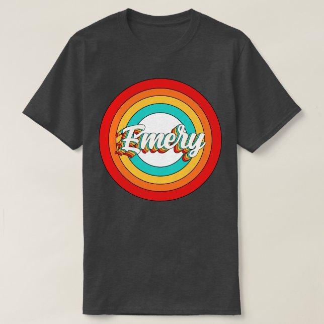 Camiseta Emery Name Shirt Vintage Emery Circle (Frente do Design)