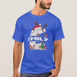 Camiseta Emily Christmas Shirt w Emily Name for funny Xmas