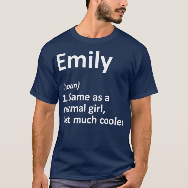 Camiseta EMILY Definition Personalized Name Funny Gift (Frente)