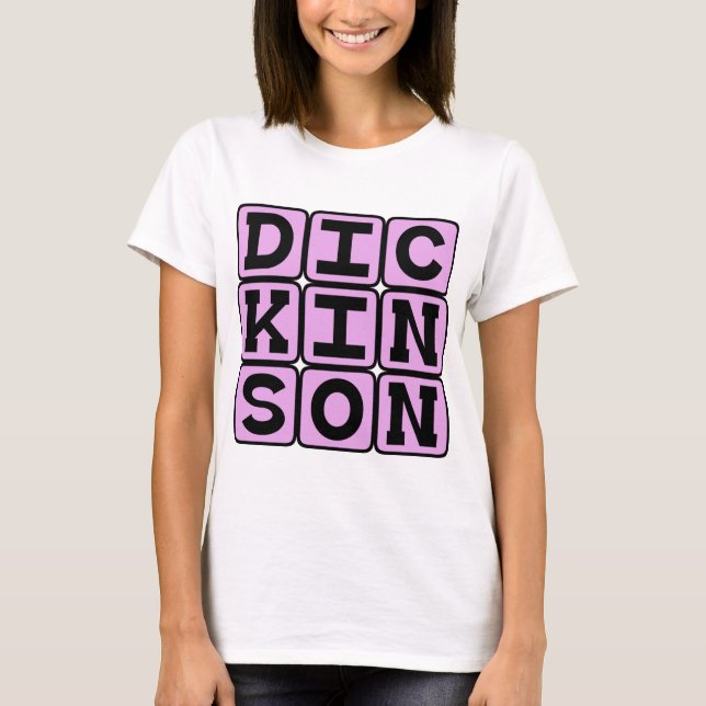 Camiseta Emily Dickinson, Poeta Americano (Frente)