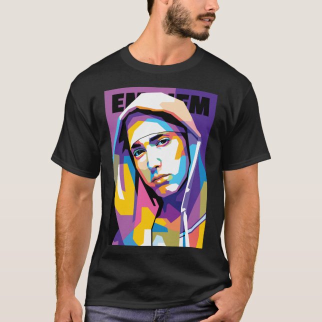 Camiseta Eminem in WPAP Style funny (Frente)
