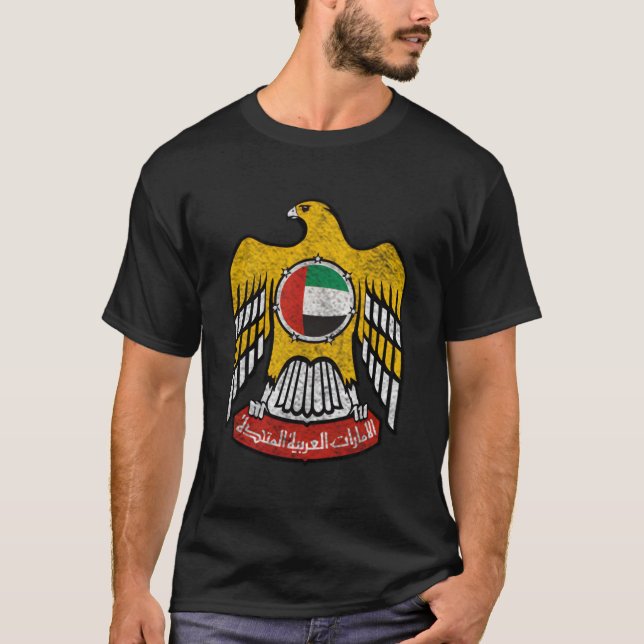 Camiseta Emirados Árabes Unidos Sinalizador Emblem Uae Abu  (Frente)
