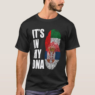 Camiseta Emirati E Sérvia Mix Heritage Dna Flag