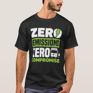 Camiseta Emissões Zero Sem Concessões Bateria Elétrica Ve