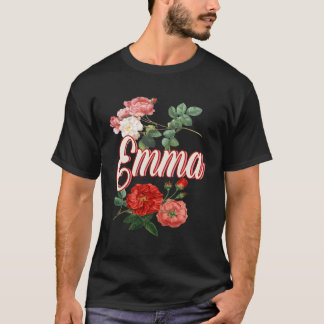 Camiseta Emma Name Com Flores