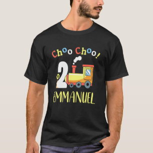 Camiseta Emmanuel Choo Choo segundo aniversário de dois com
