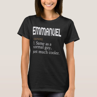 Camiseta EMMANUEL Igual A Uma Cara Normal Muito Mais Fria P